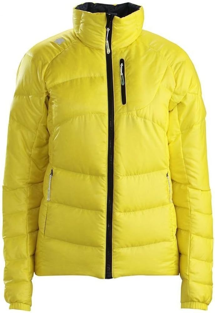 yellow puffy jacket