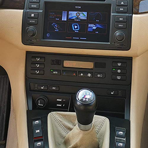 DYNAVIN E46 Double DIN Stereo Dash Kit HVAC Relocation Bracket Single