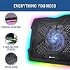 KLIM-Ultimate-Laptop-Cooling-Stand-with-RGB-backlighting-11-17-Gaming-Laptop-Cooling-Pad-For-Desk-New-2021-USB-Powered-Fan-Very-Stable-And-Silent-Compatible-Mac-And-PS4 KLIM Ultimate + RGB Laptop Cooling Pad with LED Rim + Gaming Laptop Cooler + USB Powered Fan + Very Stable And Silent…