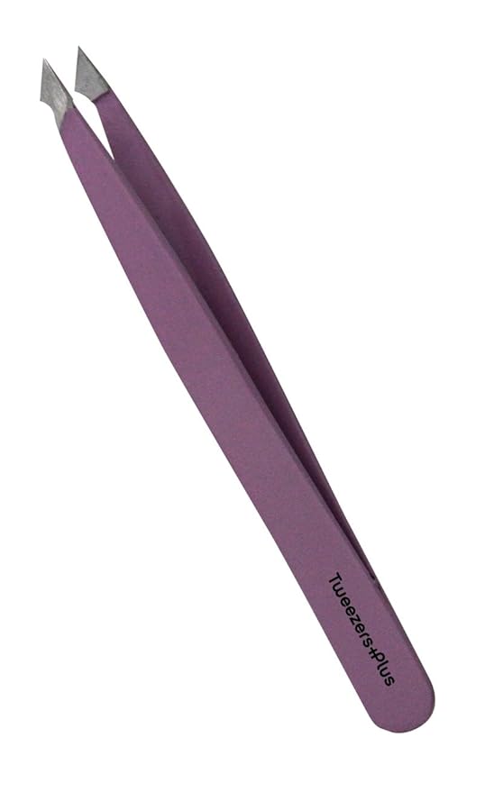 Tweezers Plus Purple Angled Point Tweezer Beauty