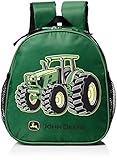 John Deere Boys' Tractor Toddler Hooded Backpack, Green