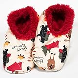 Happy Camper-Bear and Moose Fuzzy Feet Slippers by Lazy One
