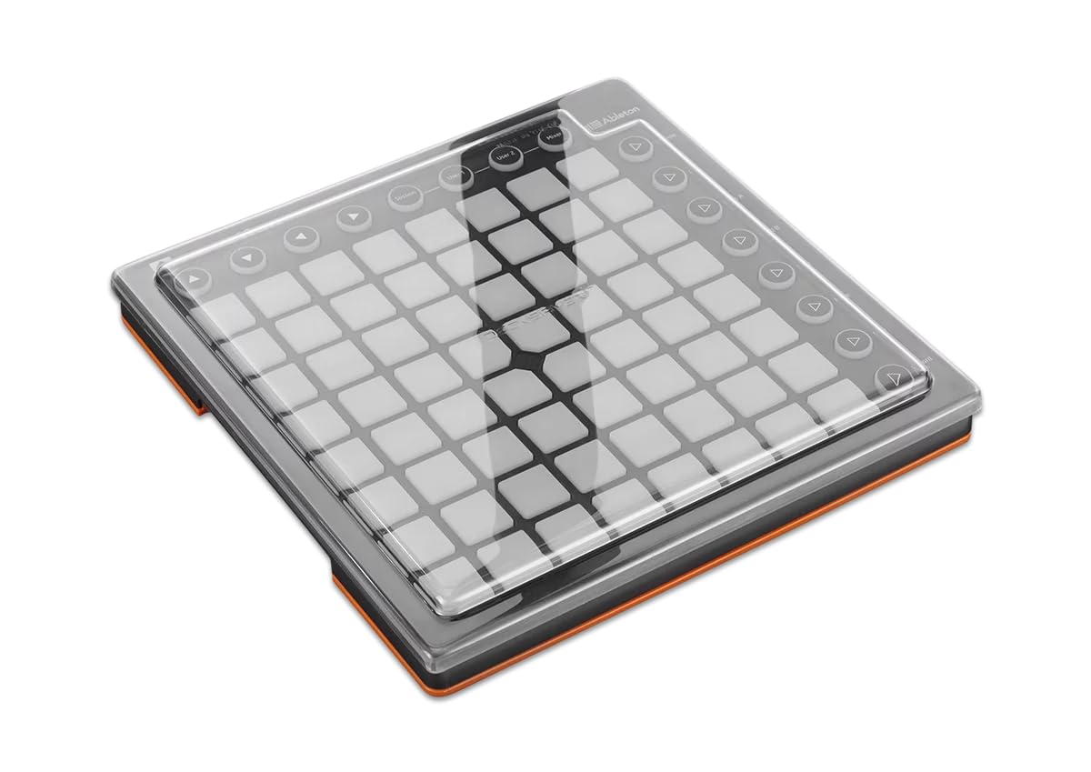 Decksaver Cover for Novation Launchpad - Super-Durable Polycarbonate Protective lid in Smoked Clear Colour, Made in The UK - The Producers' Choice for Unbeatable Protection