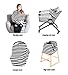 Cos2be Multifunction Nursing Cover,Breastfeeding Scarf,Baby Seat Canopy,Shopping Cart, Stroller Covers for Baby Women Stretchy Shawl (Black)