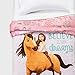 DreamWorks Spirit Riding Free Giddy up 5 pc Twin Bedding Bundled Set-Includes Super Soft Reversible Comforter, Sheets and Plush Throw