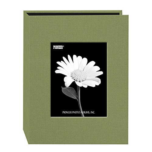 Pioneer 24 Pocket Fabric Frame Cover Photo Album, Sage Green