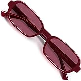 VANLINKER Retro Rectangle Polarized Sunglasses for Women Men Small 90s Style Vintage Trendy Narrow Rectangular Frame VL9813