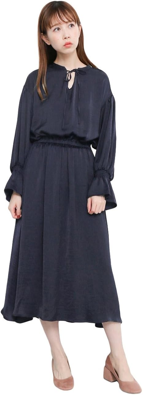 Amazon Co Jp ケービーエフ Kbf 2wayロングワンピース Kb76 26j030 One Navy 服 ファッション小物