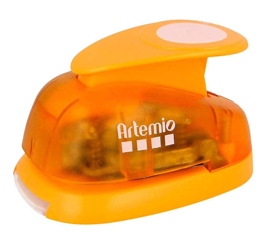 Artemio VIHCP904 3.8 cm Circle Lever Punch, Orange