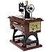MAYMII Vintage Mini Sewing Machine Style Plastic Music Box Table Desk Decoration Toy Gift for Kid Children