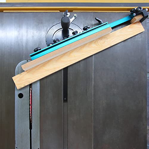 Triden Table Saw Miter Gauge Extension Fence System with Aluminum Miter