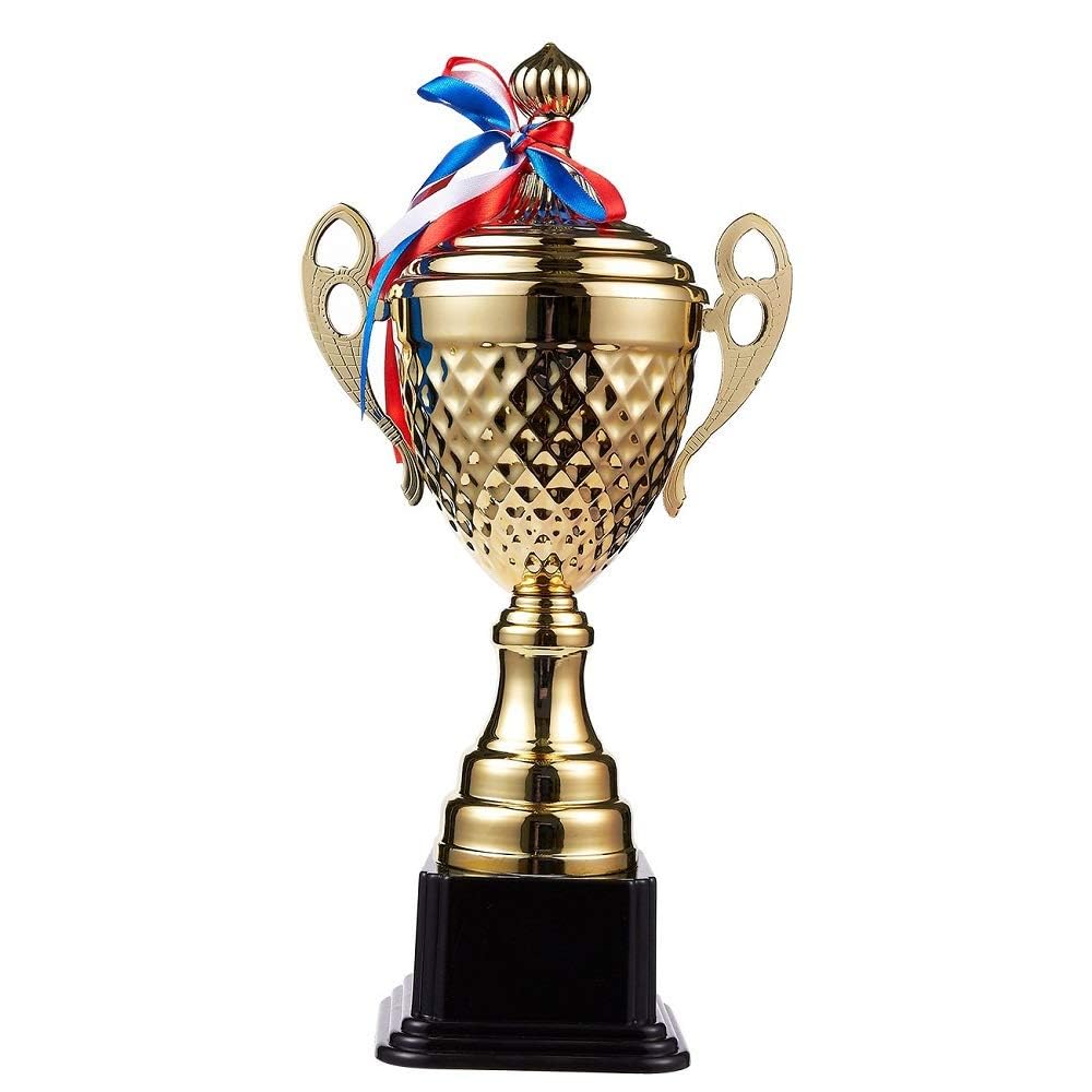 MSYU Large Trophy Cup - Gold Trophy for Sport Tournaments Games,Award Competitions, Party Favors,14 x 7 x 3.7 Inches, 14 Inches in Height
