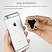 HaloVa Phone Ring Holder, 360° Rotation Cellphone Metal Stand Finger Grip Kickstand, Universal Anti-Drop Ring Grip Stand for iPhone, iPad, Samsung HTC Nokia Smartphones, Tablet, Black