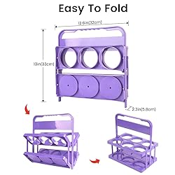 Bodaon 6 Cup Drink Carrier with Handle, Plastic Cup