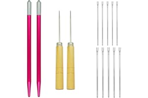 BFLCTTBD 14PCS Doll Hair Rooting Needles Reborn Doll Hair Rooting Tools Doll Hair Rooting Holders Reroot Rehair Doll Hair Rer