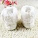 Voberry Baby Premium Soft Sole Anti-slip Warm Winter Infant Prewalker Toddler Button Snow Boots (6- 12months(12CM), White)