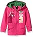 John Deere Baby Girls' Fleece Zip Front Hoody, Pink, 2T