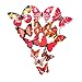 Wisehands 72 Pcs 3D Removable Butterfly Wall Decals with Sponge Gum and Magnet for Home DIY, Baby Room, Party and Birthday Decoration (6 Color, 6 Pack of 12 Each)