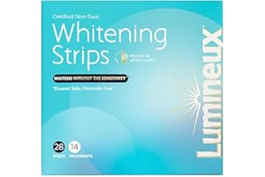 Lumineux Teeth Whitening Strips, 14 Pieces, Sensitivity Free, Non Toxic, 5.9 Ounces (Pack of 1)