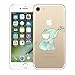 Qissy iPhone 7 Case Transparent TPU Cute Rabbit Elephant Bear Strawberry balloon Clear Design Cover (1)