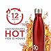 Double Walled and Vacuum Sealed Stainless Steel Insulated Water Bottle - FDA Food Grade 100% BPA Free - Best for Cold and Hot Beverages - Leak & Sweat Proof - Eco-Friendly - No Metallic Taste