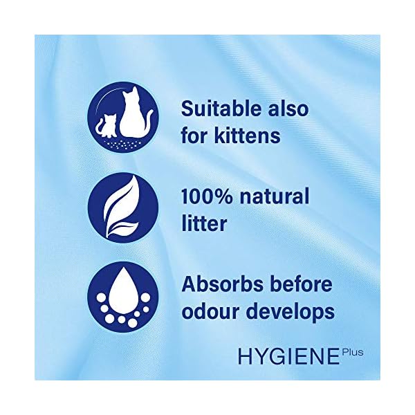 Catsan-Hygiene-Plus-Cat-Litter-with-White-Hygiene-Granules-To-Prevent-Odours-20-L Catsan Hygiene Cat Litter 20L