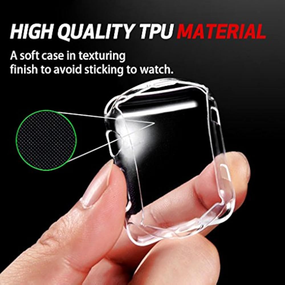 Clear Case Apple Watch Series 3 38mm Buit In TPU Screen Protector All