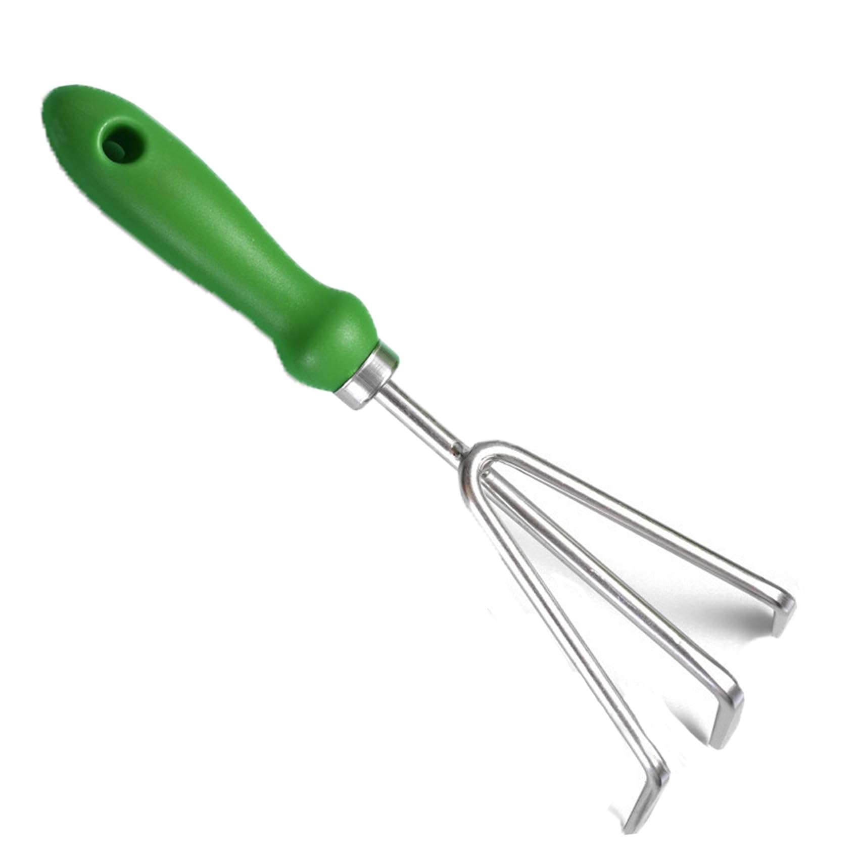 Garden Rake Stainless Steel, Sturdy Cultivator hand rake Rust Resistant Ergonomic Grip Perfect Tool, Weeding, Transplanting Rust Resistant Professional Gardening Tool