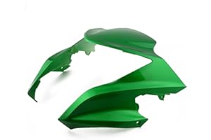 Motorcycle Upper Front Nose Headlight Lamp Cover Cowl Fairing Compatible for Kawasaki ER6N ER-6N 2012 2013 2014 2015 2016(Gre