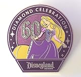 Disney Disneyland 60th Anniversary Diamond Mystery Pin - Princess Rapunzel Tangled