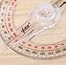 FD4820 Plastic 360 Degree Protractor Ruler Angle Finder Swing Arm School Office