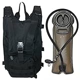 SEAL3 Hydration Pack with 2.5 L Backpack Water Bladder. Tactical, Military, Molle, Survival Gear. Fits Men, Women & Teens with Chest Sizes 27