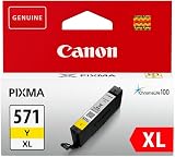 Canon CLI-571XL Yellow High Yield Ink Cartridge 0334C001 for PIXMA MG5750