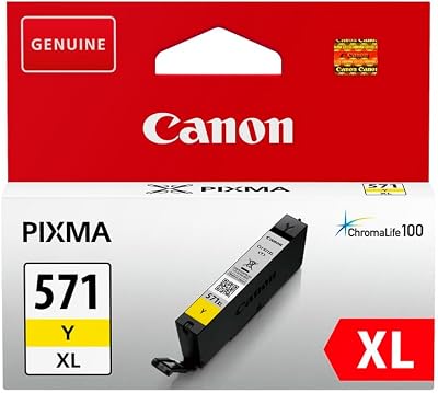 Canon CLI-571XL Yellow High Yield Ink Cartridge 0334C001 for PIXMA MG5750