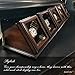 AKATTAK Championship Ring Display Case Box Real Wood and Framed Glass Lid |Single Stand 1 Slot| Gift for Sports Fans