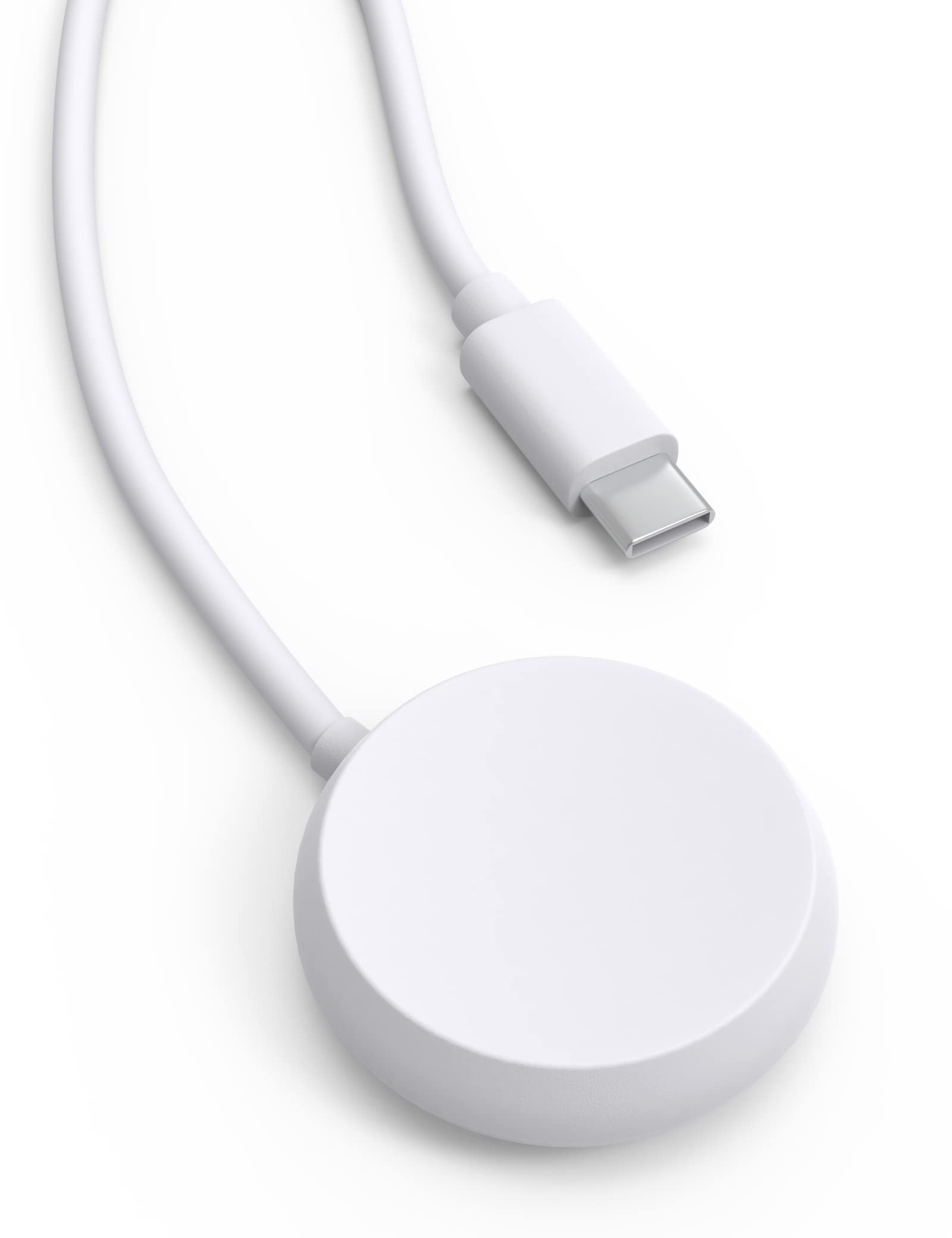 Sinoacc Charging Cable Compatible for Google Pixel Watch Charger 100Cm/3.3Ft USB Type C Charging Stand for Google Pixel Watch - White