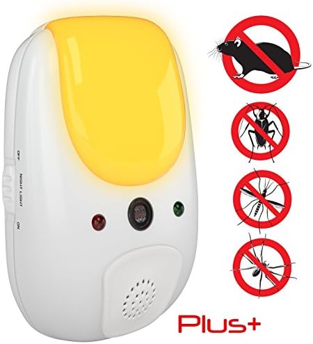 BACC The Original Pest Repeller – 6 Function Electronic ultrasonic deterrent for inside your home, – sonic defense repellant keeps roaches mosquitoes mice bugs away
