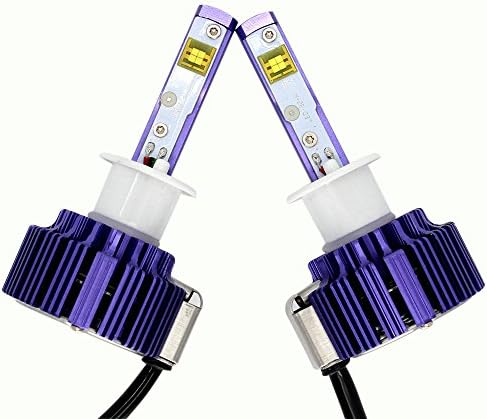 XY-AUTO H1 LED CREE Chip Headlight Bulbs 6000k Kit 12-24V for Car Van Truck Vehicle