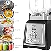 homgeek Blender Smoothie Maker, 2000W 8 Speeds Smoothie Mixer with 2L BPA-Free Tritan Container, 4 Preset Programs, 8 Sharp Blades for Ice, Nuts, Soup, Sauce, 30,000 RPM High Speed Juicer, BPA Free