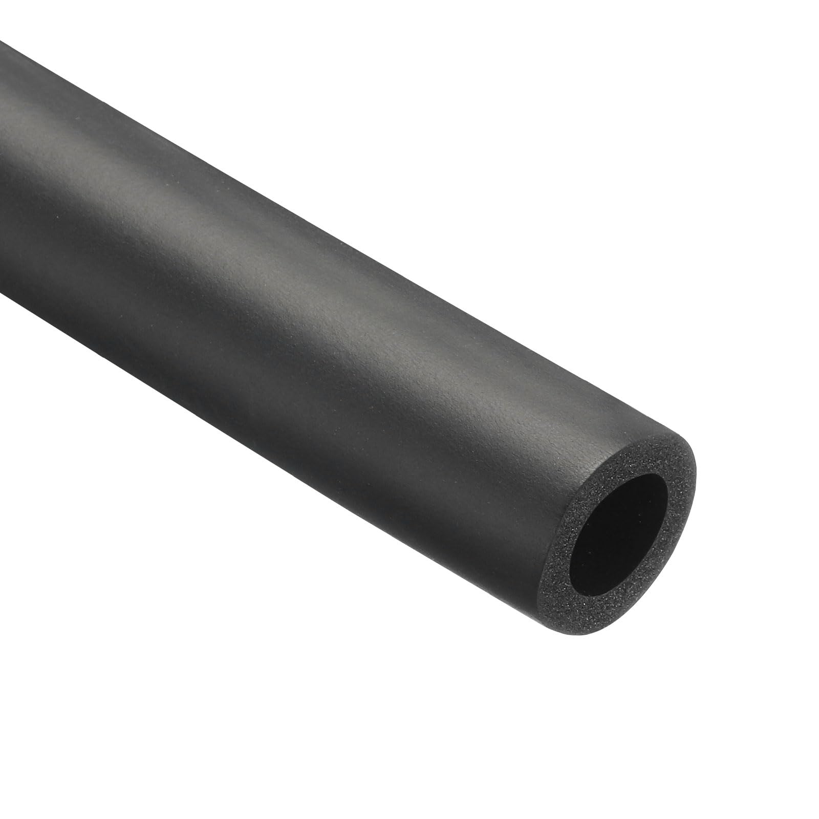 Rebower 16mm ID Pipe Insulation Tubing 5mm Thick Heat Preservation Foam Tube, [for Plumbing Freeze Protection Exercise Handle] - 26mm OD/3ft/Black