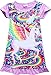 Girls Nightgown Unicorn Princess Pajamas Rainbow Cute Printed Sleepwear Nightie Dresses Unicorn Gift for Girls,Grsy-Wing purple-S130