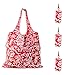 HOLYLUCK Reusable Grocery Bags,Heavy Duty Foldable Shopping Tote Bag (Standard, 3 Peony)