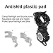 Vonpri [3 Pack Flashlight Holder, Mount Bicycle Mounting Bracket Flashlight Holder Torch Clip 360º Rotation (White)