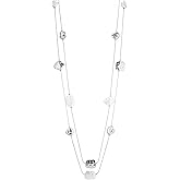 Noessla Long Gold Necklace for Women Long Beaded Chain Necklace Costume Jewelry Gifts for Women Trendy