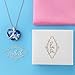 Pealrich “ Heart of the Ocean” Love Heart Pendant Necklace Made with SWAROVSKI Crystal Elements, Gift for Women/Girlfriend (Blue)