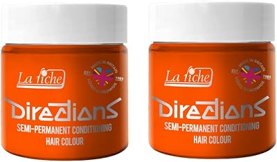 La Riche Directions Fluorescent Orange 2 x 100ml Semi-Permanent Hair Colour