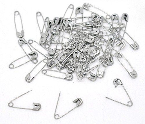 1000 pcs Silver Tone Metal Mini Safety Pins 5x20mm Good Crafted DIY Ideas