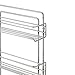Organize It All Wall Mounted Spice Rack| Dimensions: 11”(L) x 3.25”(W) x 18.16”(D | Easy Mount, Inside Cabinet, or Flat Surface, Hardware included, Kitchen, 3 Tier Rack, Kitchen Organization, Chrome