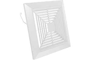 SEWACC Bathroom Exhaust Fan Cover 10 Inch Square Ceiling or Wall Mounted Vent Cover with Quick Release