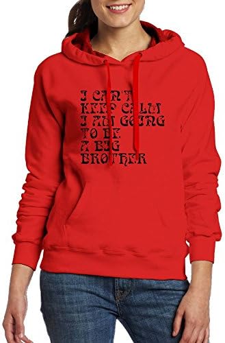 FHJFYKJNKI I Can't Keep Calm I Am Going To Be A Big Brother Women's Pocket Hoodie Sweatshirt Blouse